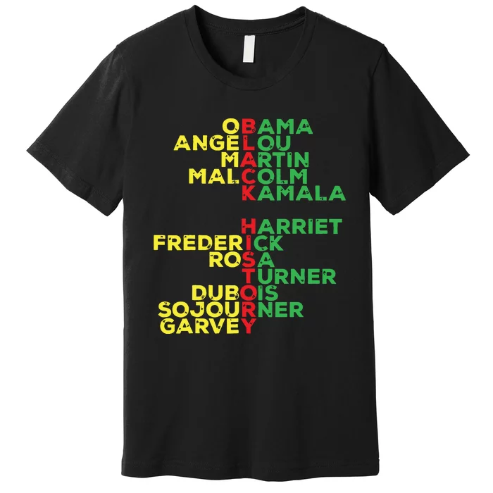 Black History Month Leaders Women Premium T-Shirt