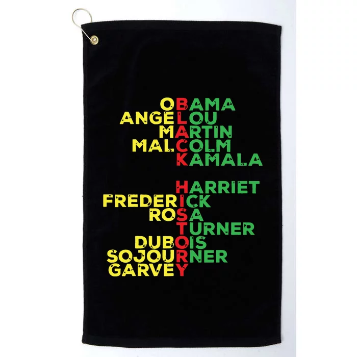 Black History Month Leaders Women Platinum Collection Golf Towel