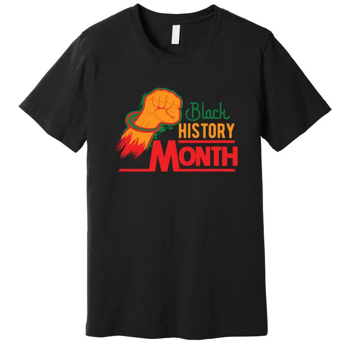 Black History Month Black Fist For Women Premium T-Shirt