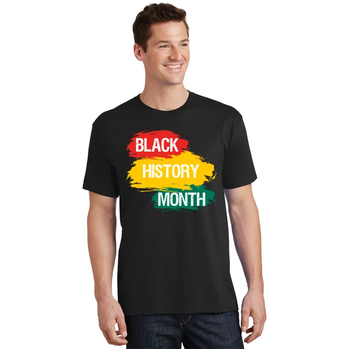 Black History Month African American Black Fist February UNIA Flag T-Shirt