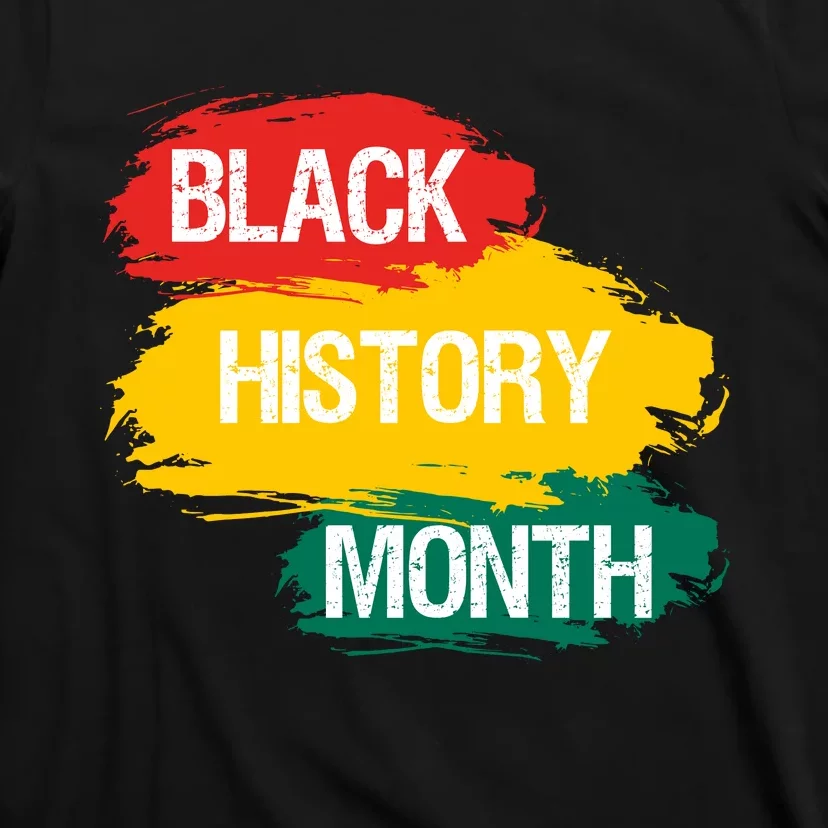 Black History Month African American Black Fist February UNIA Flag T-Shirt