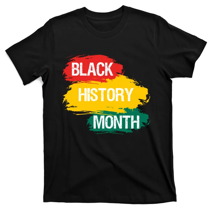 Black History Month African American Black Fist February UNIA Flag T-Shirt