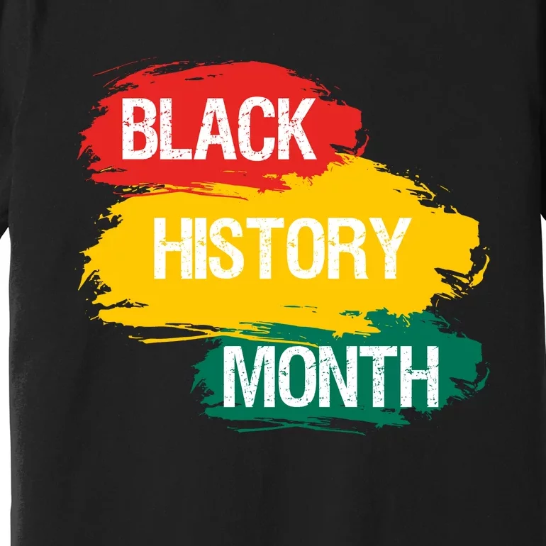 Black History Month African American Black Fist February UNIA Flag Premium T-Shirt