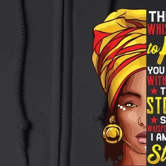 Black History Month African Woman Afro I Am The Storm Full Zip Hoodie