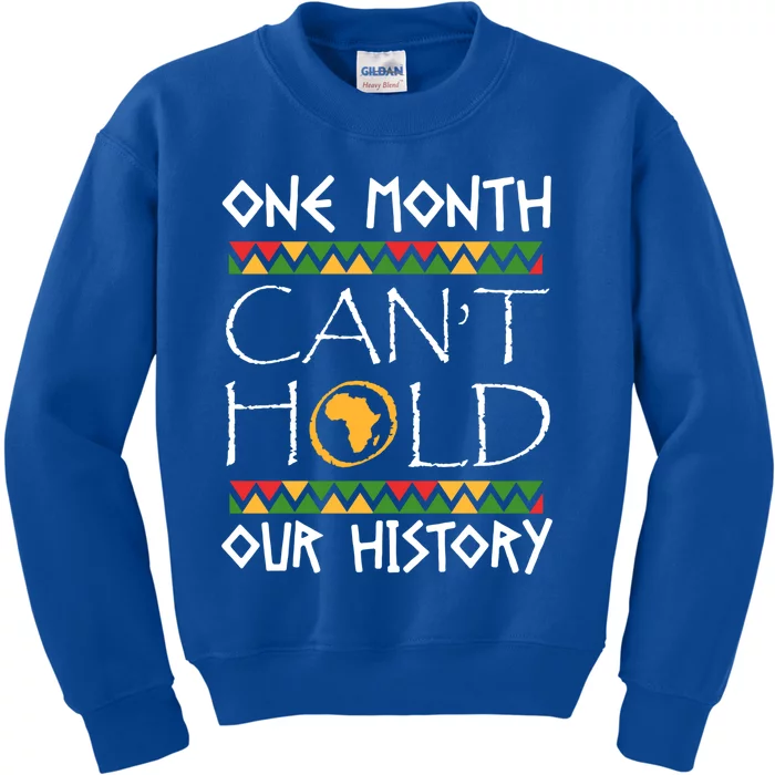 Black History Month Dashiki African Pride Heritage Quotes Funny Gift Kids Sweatshirt