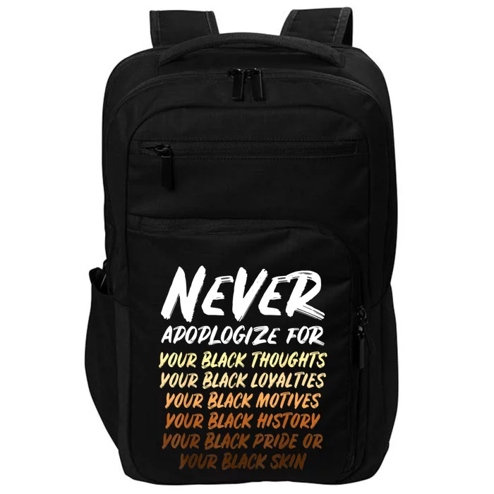 Black History Month Not Sorry For Being Black: & Womens Impact Tech Backpack