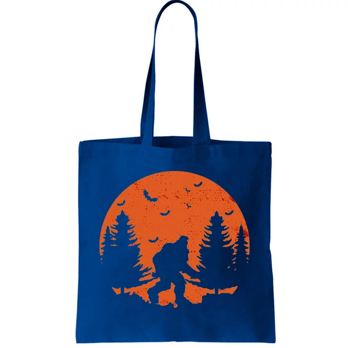 Bigfoot Halloween Moon Vintage Costume Sasquatch Yeti GiftCute Gift Tote Bag