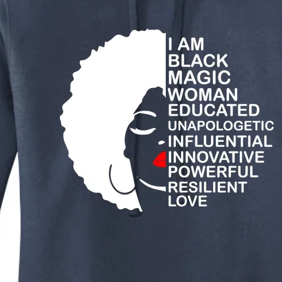 Black History Month Educated Motivated Melanated Black Gift Women's Pullover Hoodie