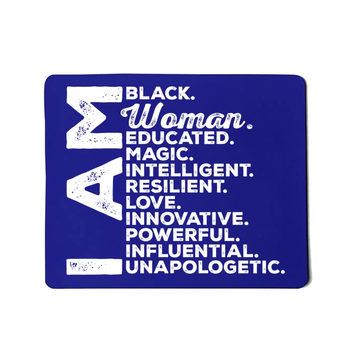 Black History Month I Am Black Gift Mousepad