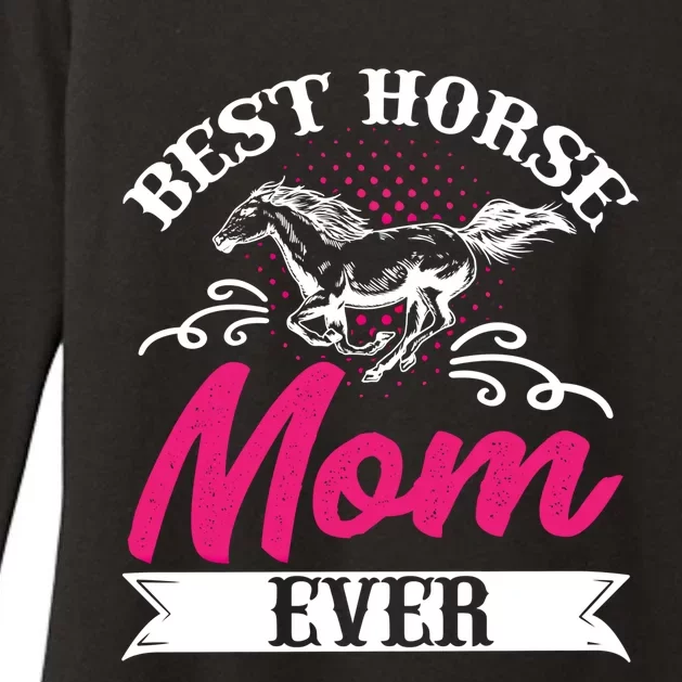 Best Horse Mom Ever Mother Horseback Riding Mother's Day Gift Womens CVC Long Sleeve Shirt