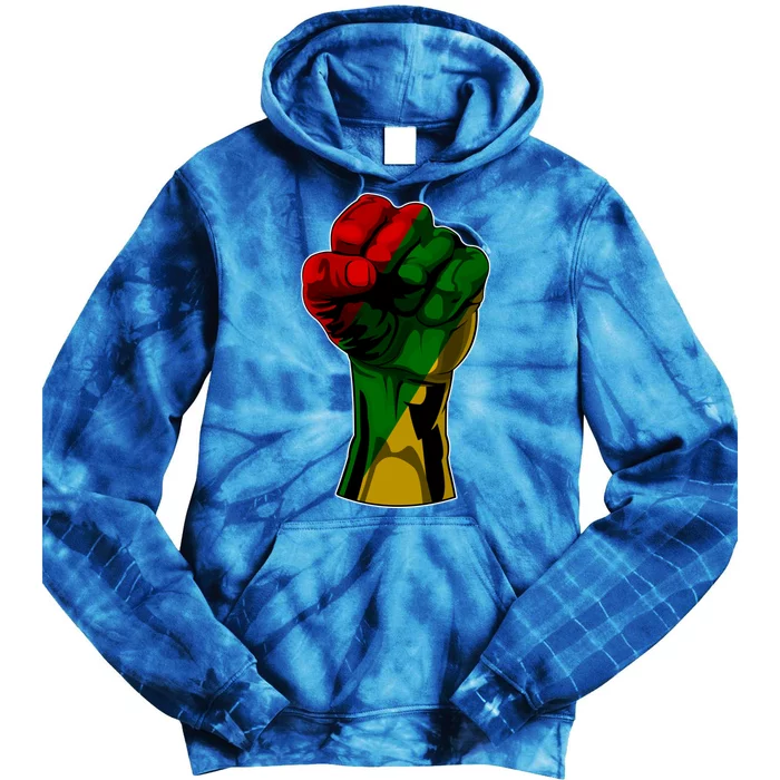 Black History Month Fist Gift Gift Tie Dye Hoodie