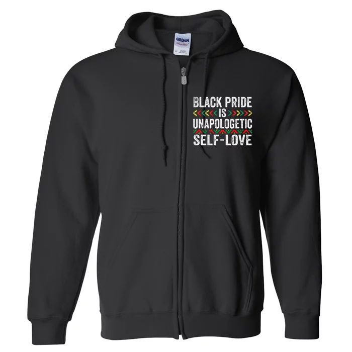 Black History Month unapologetic Black Pride Full Zip Hoodie