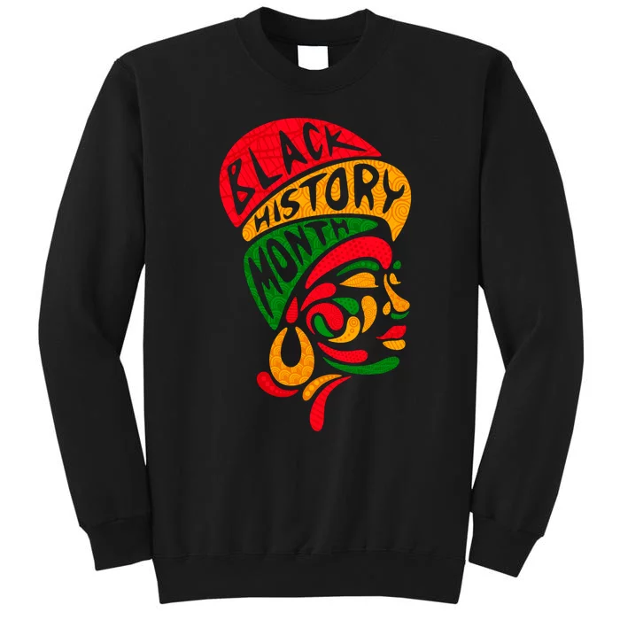 Black History Month African Woman Afro Sweatshirt