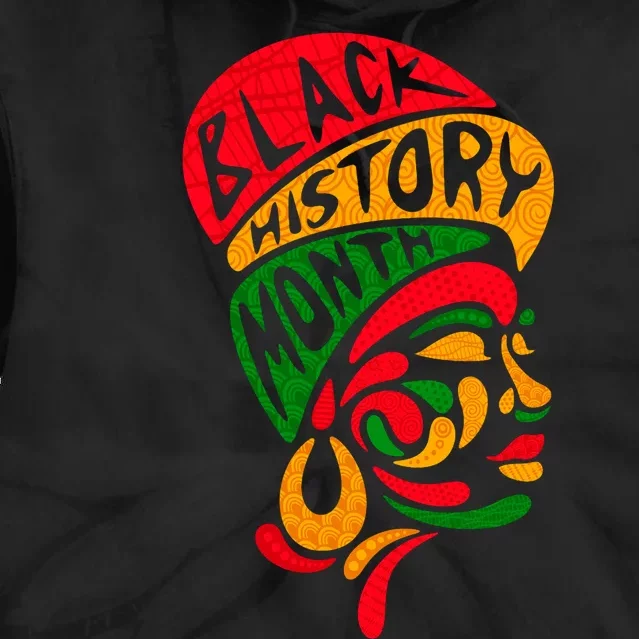 Black History Month African Woman Afro Tie Dye Hoodie