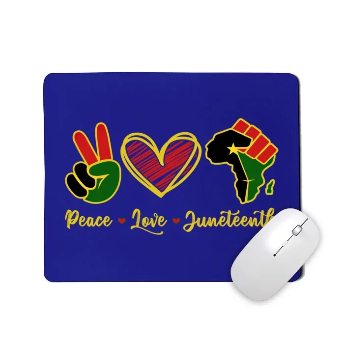 Black History Month African Peace Love Juneteenth Freedom Gift Mousepad