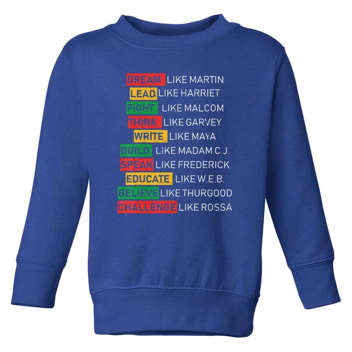 Black History Month African American Country Celebration Toddler Sweatshirt