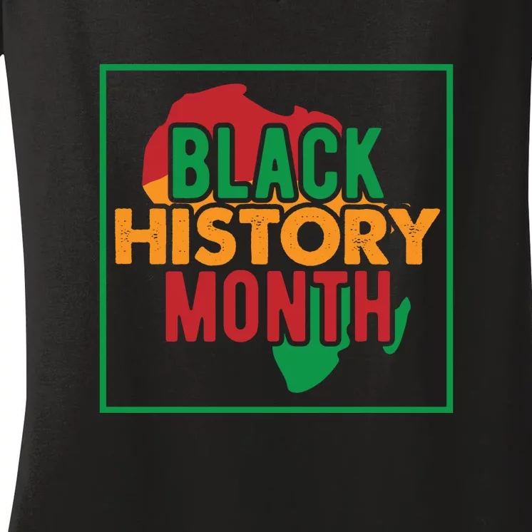 Black History Month One Month Can't Hold Our History Women's V-Neck T-Shirt