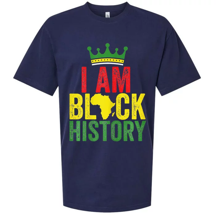 Black History Month Funny I am Black History Sueded Cloud Jersey T-Shirt