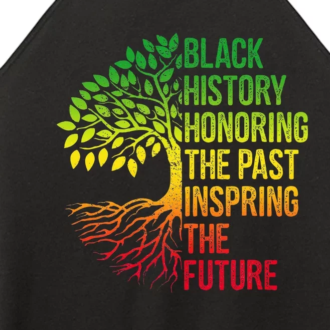 Black History Month Honoring Past Inspiring Future Women’s Perfect Tri Rocker Tank