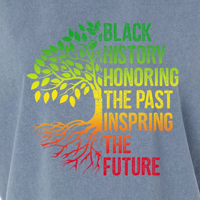 Black History Month Honoring Past Inspiring Future Garment-Dyed Women's Muscle Tee