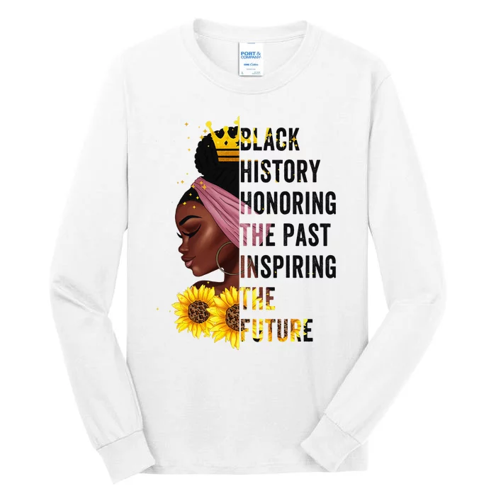 Black History Month Honoring Past Inspiring Future Tall Long Sleeve T-Shirt