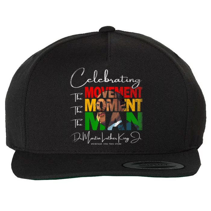 Black History Month Martin Have Dream Luther King Day Wool Snapback Cap