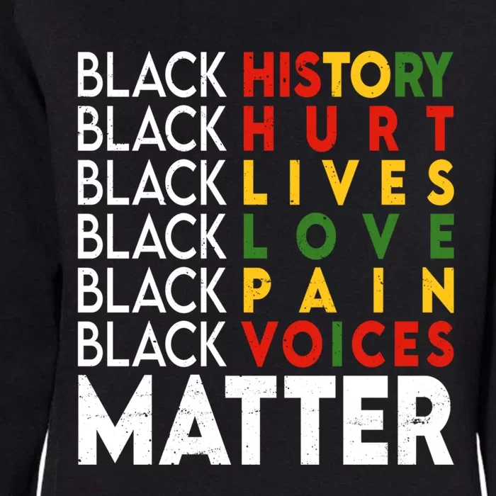 Black History Month Black Matters Juneteenth Freedom Gift Womens California Wash Sweatshirt