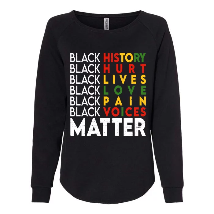 Black History Month Black Matters Juneteenth Freedom Gift Womens California Wash Sweatshirt