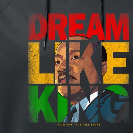 Black History Month Martin Have Dream Luther King Day Performance Fleece Hoodie