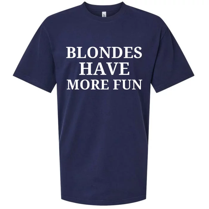 Blondes Have More Fun Sueded Cloud Jersey T-Shirt