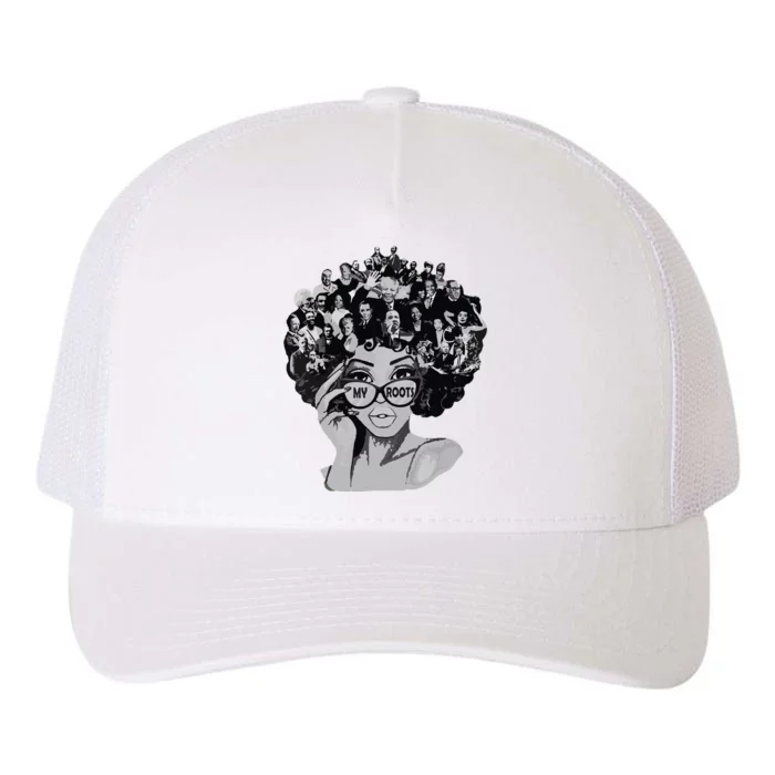 Black History Month I Love My Roots Back Powerful Blm Yupoong Adult 5-Panel Trucker Hat