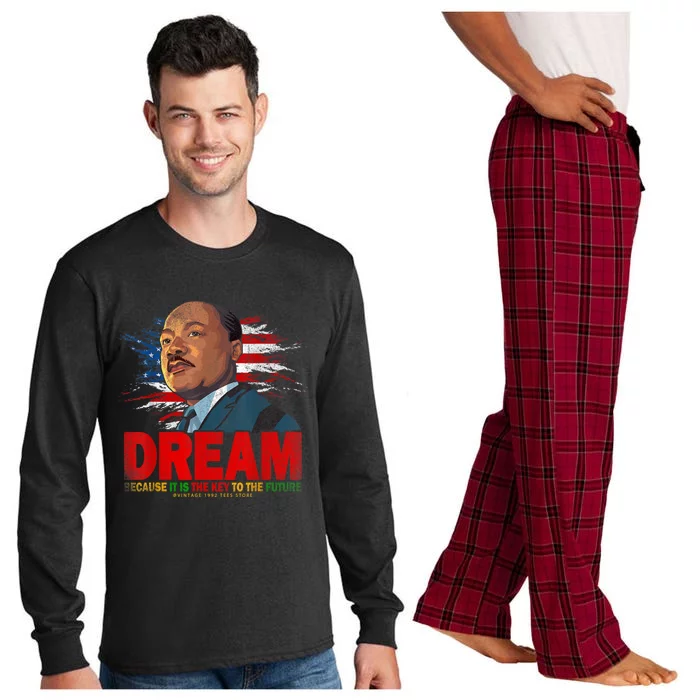 Black History Month Martin Have Dream Luther King Day Long Sleeve Pajama Set