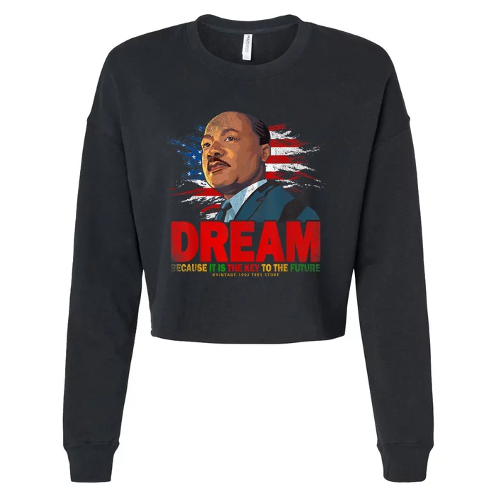 Black History Month Martin Have Dream Luther King Day Cropped Pullover Crew