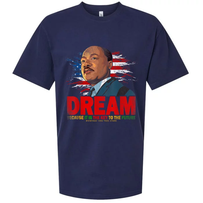 Black History Month Martin Have Dream Luther King Day Sueded Cloud Jersey T-Shirt