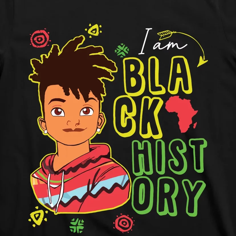 Black History Month Boy I Am African American T-Shirt