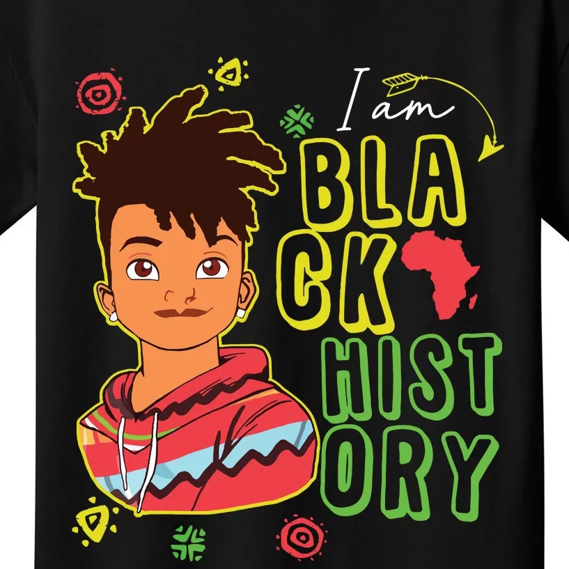 Black History Month Boy I Am African American Kids T-Shirt