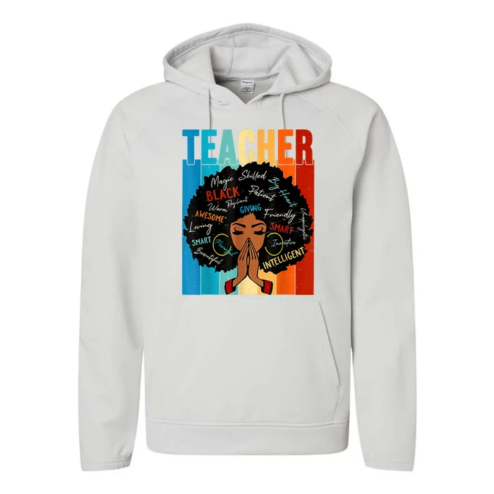 Black History Month Shirts Teacher Performance Fleece Hoodie