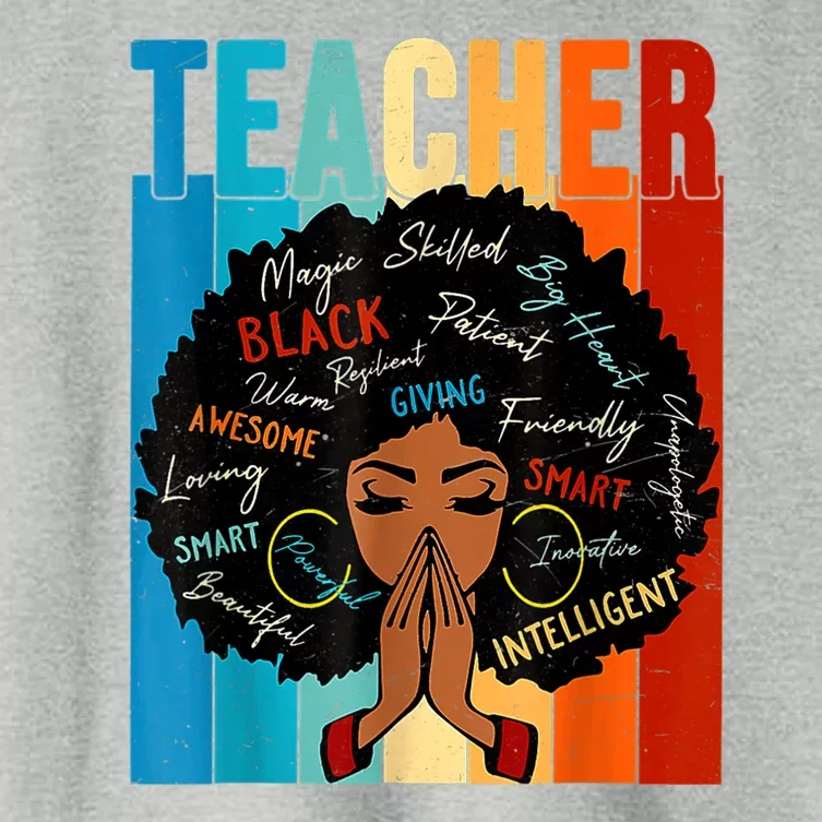 Black History Month Shirts Teacher Women's Crop Top Tee