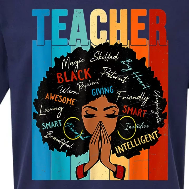 Black History Month Shirts Teacher Sueded Cloud Jersey T-Shirt