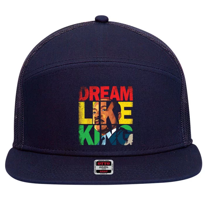 Black History Month Martin Have Dream Luther King Day 7 Panel Mesh Trucker Snapback Hat