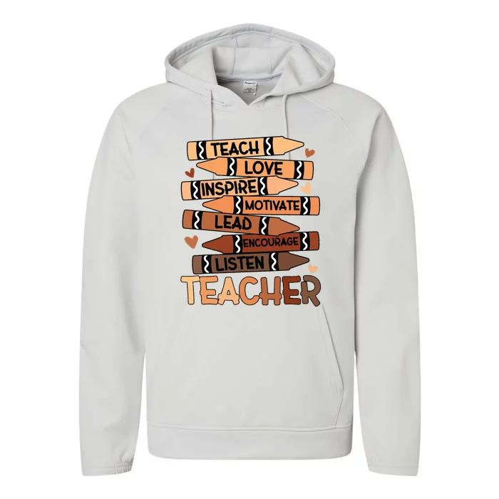 Black History Month Melanin Prek Preschool Teachers Performance Fleece Hoodie