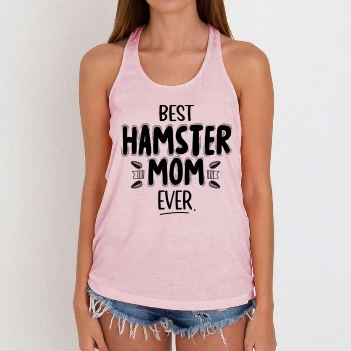 Best Hamster Mom Ever Hamster Lover Pet Owner Dwarf Hamster Cool Gift Women's Knotted Racerback Tank