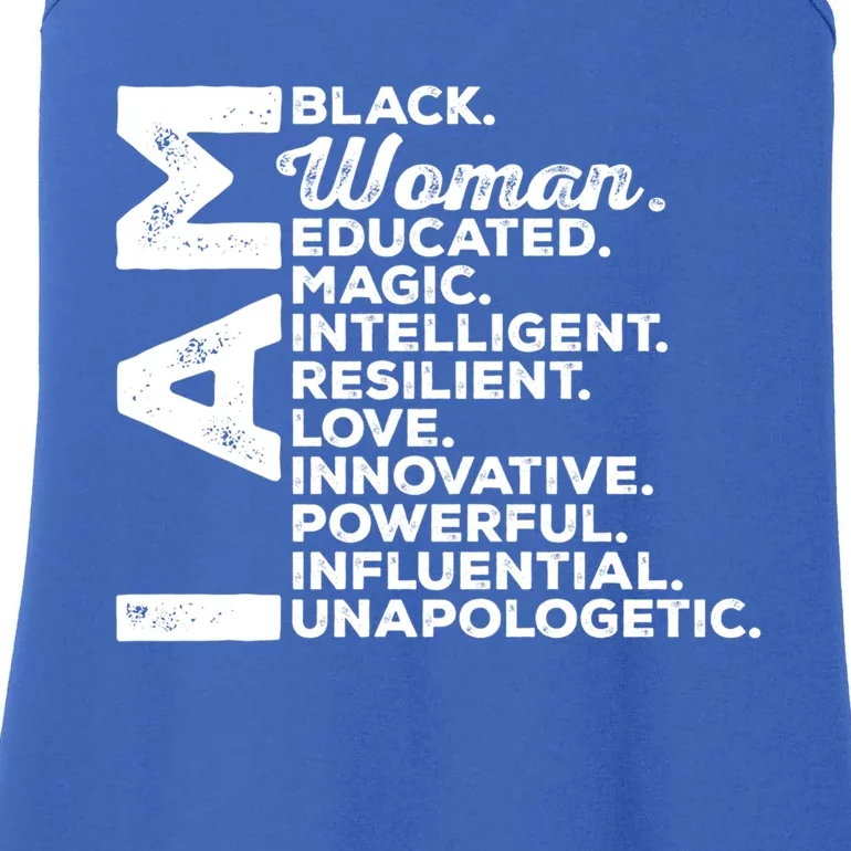 Black History Month I Am Black Gift Ladies Essential Tank