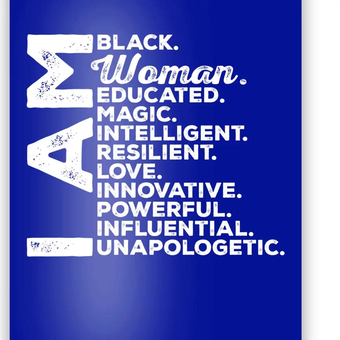 Black History Month I Am Black Gift Poster