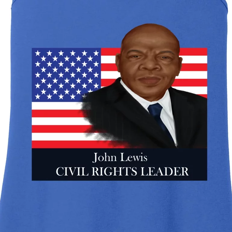 Black History Month Leader John Lewis Gift Ladies Essential Tank