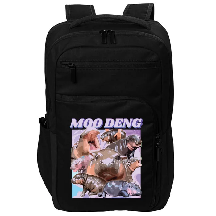 Baby Hippo Moo Deng Impact Tech Backpack