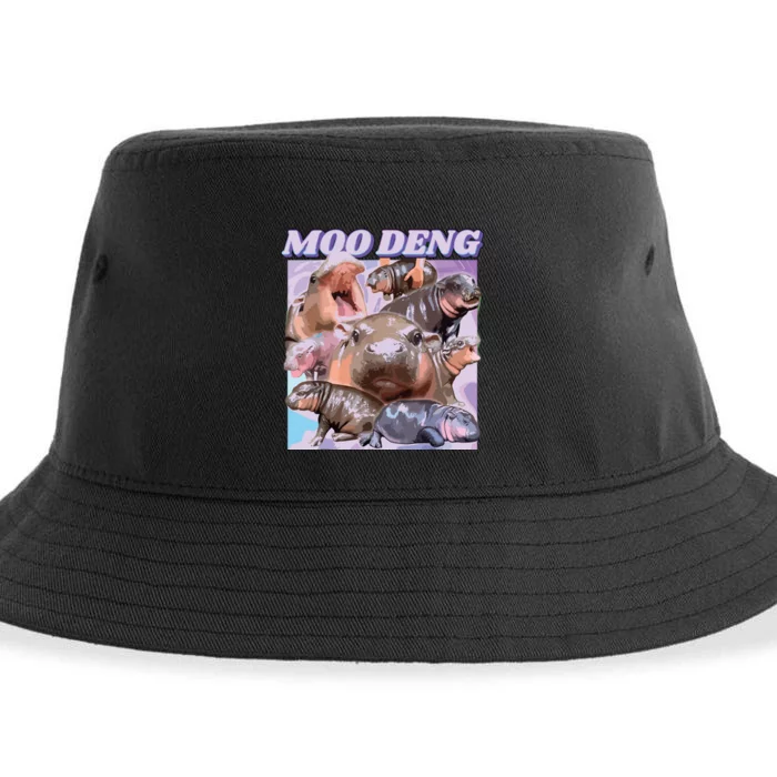 Baby Hippo Moo Deng Sustainable Bucket Hat