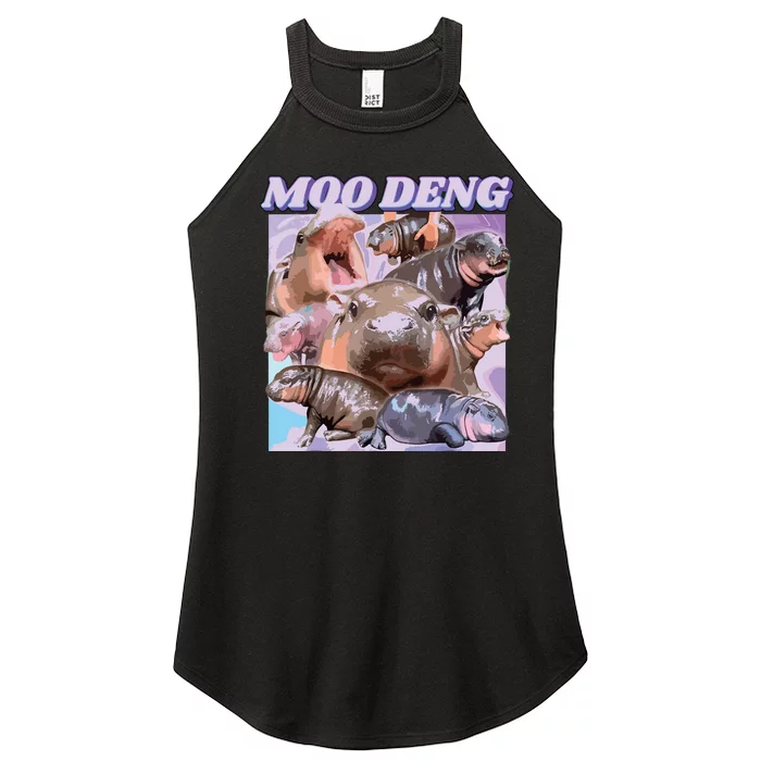 Baby Hippo Moo Deng Women’s Perfect Tri Rocker Tank