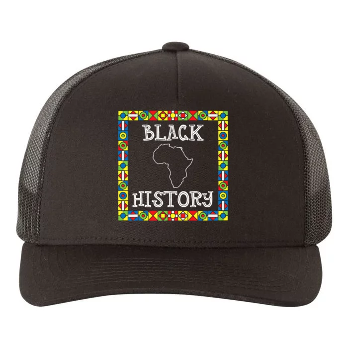 Black History Month Africa Gift Yupoong Adult 5-Panel Trucker Hat