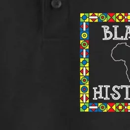 Black History Month Africa Gift Dry Zone Grid Performance Polo